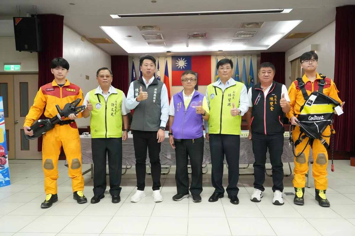二十多年情誼跨海延續 圓緣園捐器材支持澎湖消防