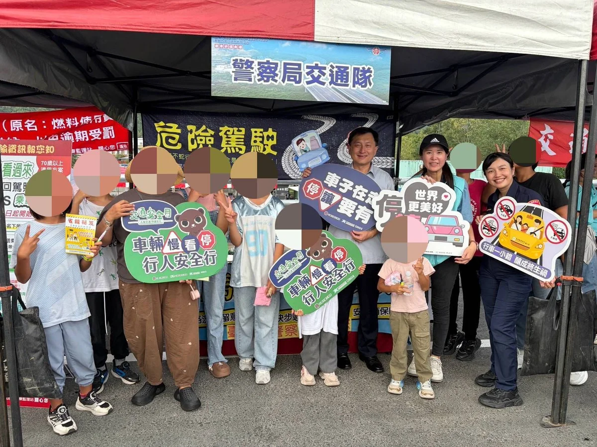賓朗外環段通車祈福 東警把安全用路帶進典禮現場
