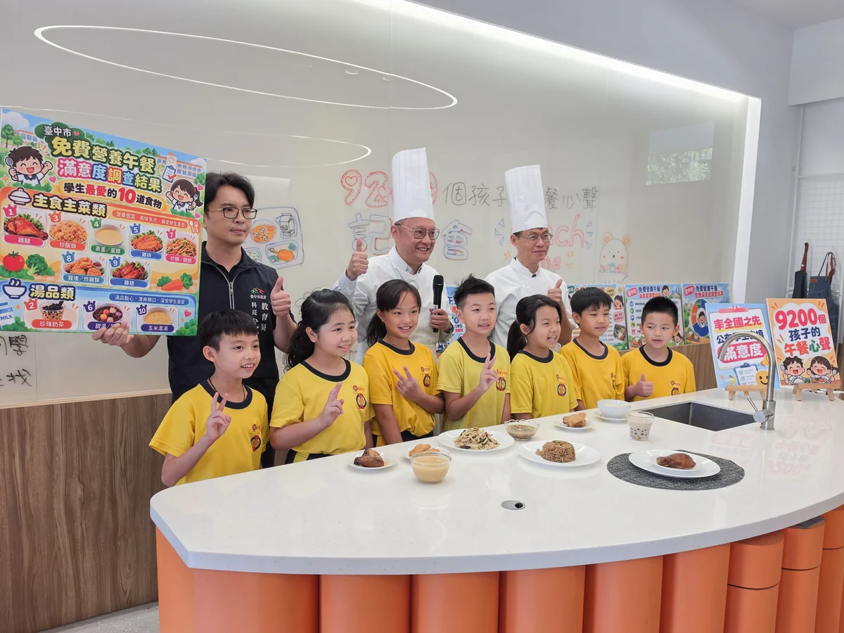 台中孩子最愛雞腿 免費營養午餐滿意度升至68.03%