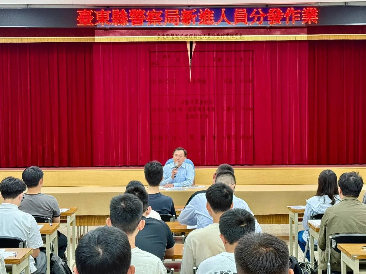 六十四名新血加入臺東警察局 先熟悉轄區再守護縣民