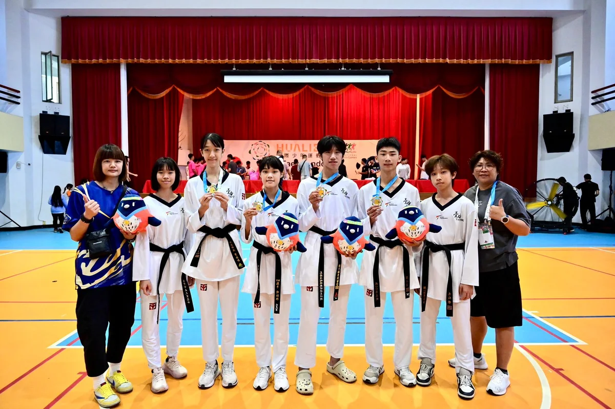 台中小將花蓮國際少年運動會摘8金 跆拳道射箭游泳都有斬獲