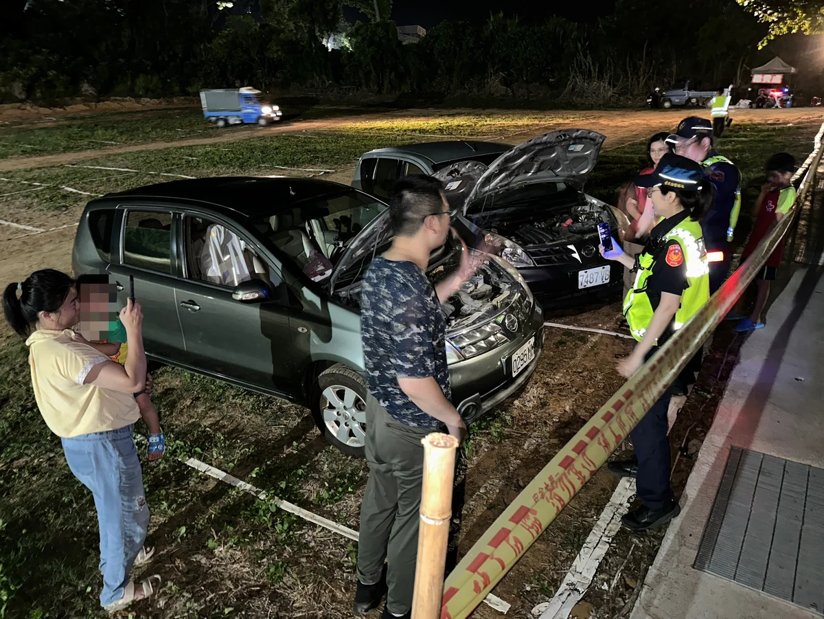 熱氣球散場車拋錨 關山警借電助台北一家人返程