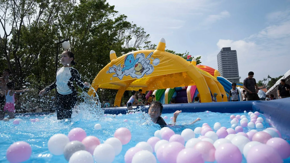 孔廟廣場變身親子水樂園 新竹夏季水漾月週末登場