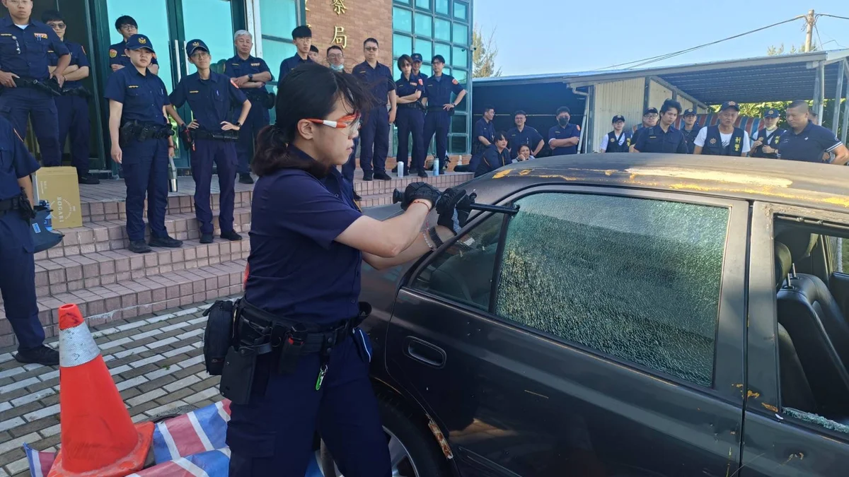 毒駕事故增加 臺東警分局加緊攔檢安全訓練