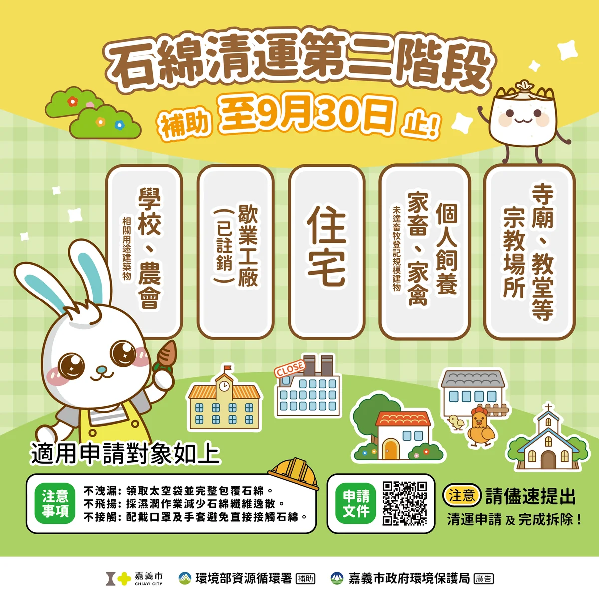 石綿屋頂想拆先申請 嘉市補助9月30日截止