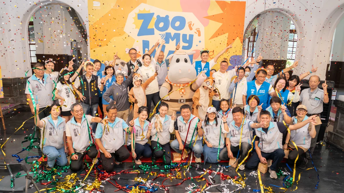 新竹動物園90週年起跑 河馬樂樂領軍踩街、狐獴寶寶接力登場