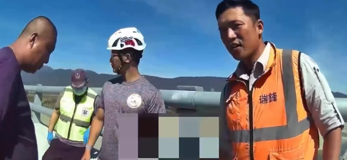 池上大橋驚險一刻 關山警消合力勸回橋邊民眾