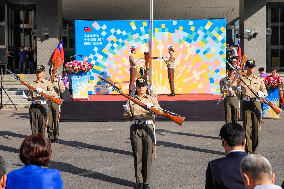 最後一次以市長身分參加國慶升旗 陳其邁回望高雄六年