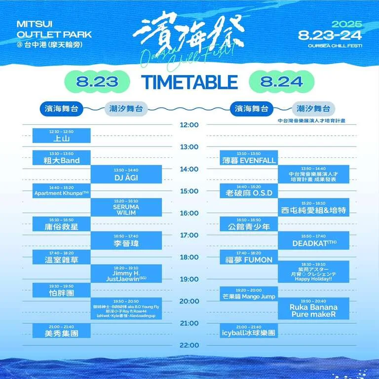 台中港北口八月有搖滾 濱海搖滾音樂祭連兩天開唱