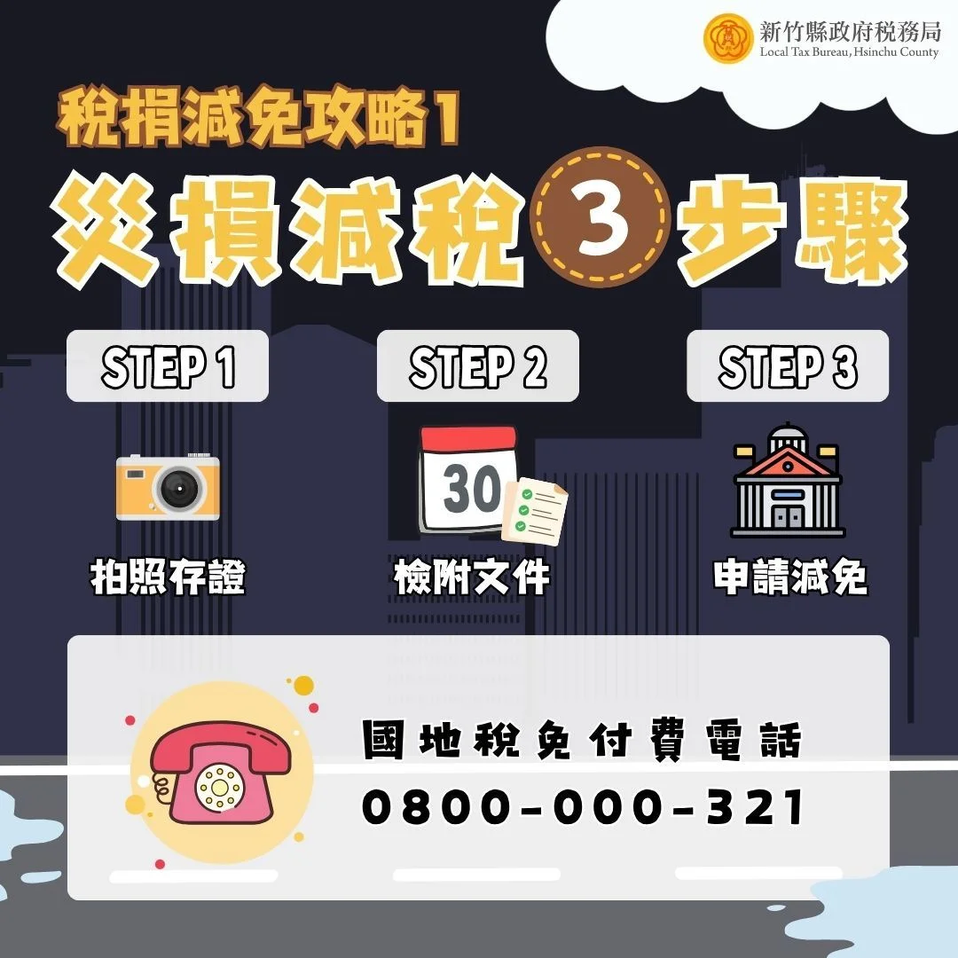 巴威颱風逼近　新竹縣稅務局提醒受災30日內申請減免