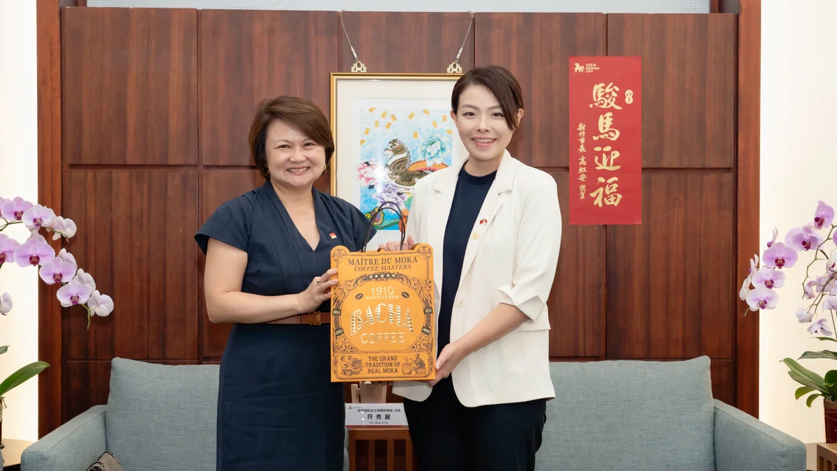 符秀麗上任後首訪竹市府　高虹安盼深化科技與城市治理交流