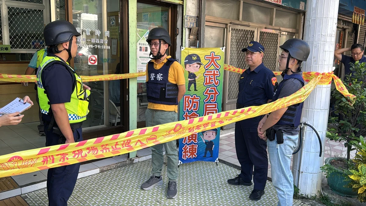 模擬搶匪沿南迴逃逸 大武警在草埔森永隧道前攔下