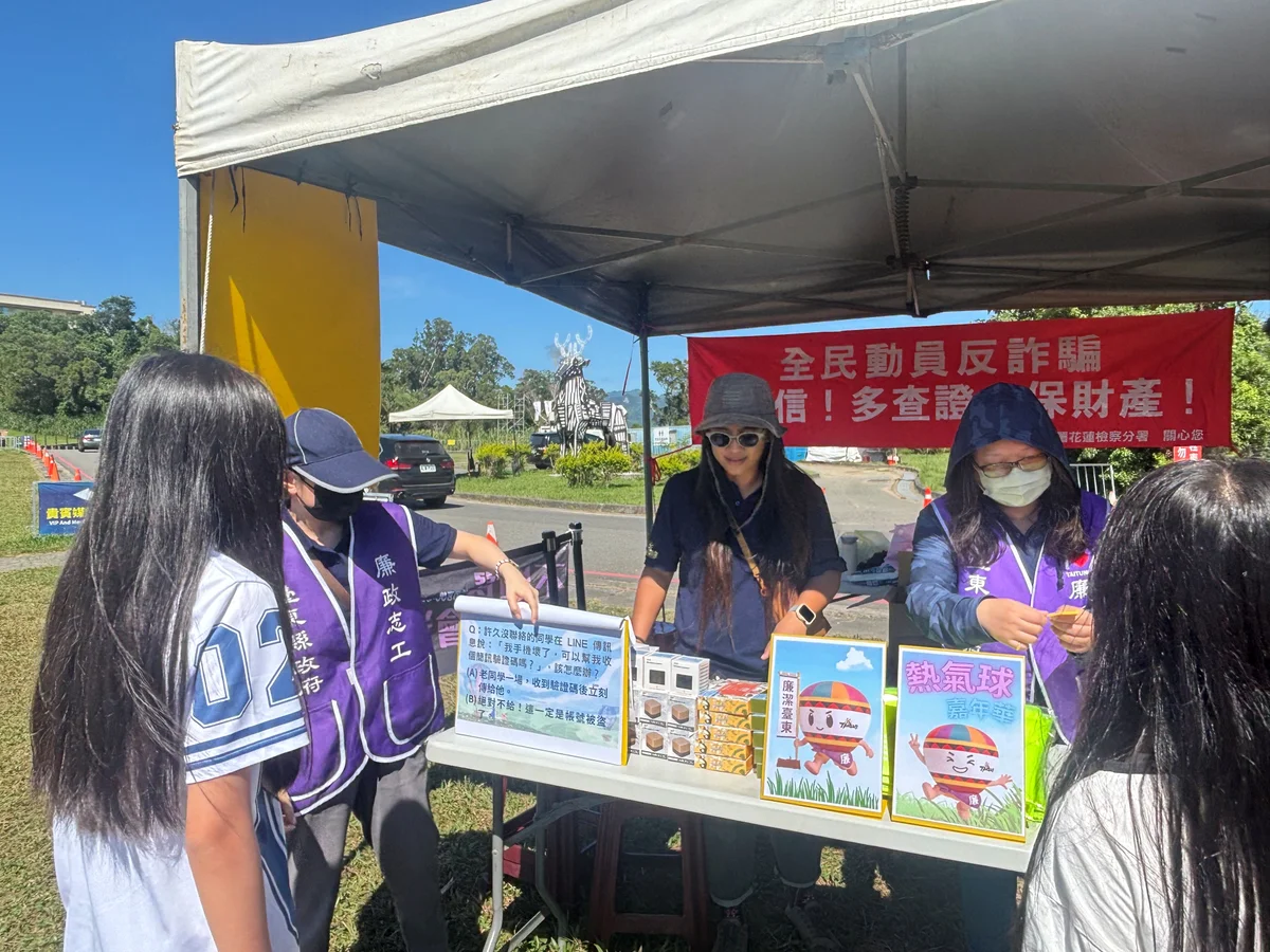 熱氣球升空之際 鹿野高台也談反詐與乾淨選舉