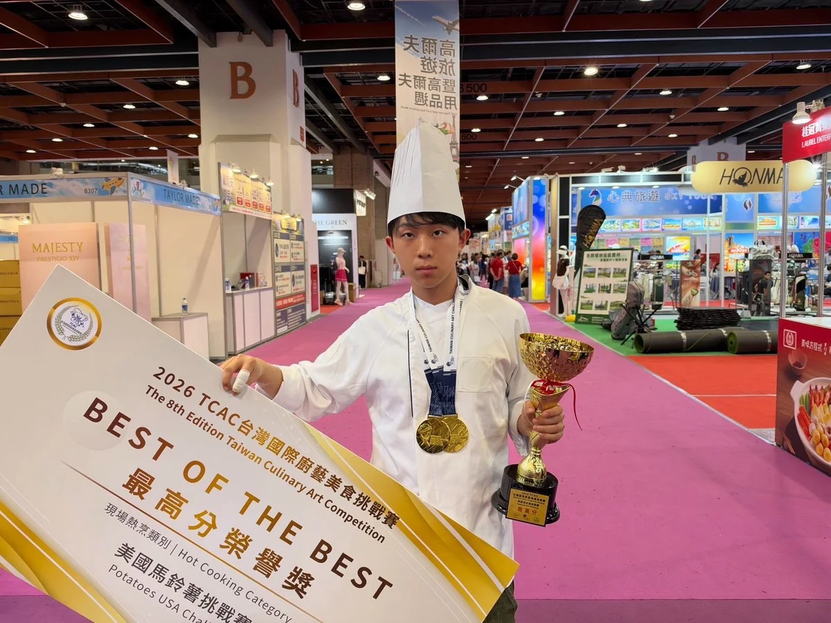 把備賽流程算到分鐘　開平餐飲學生奪廚藝賽一金三銀四銅