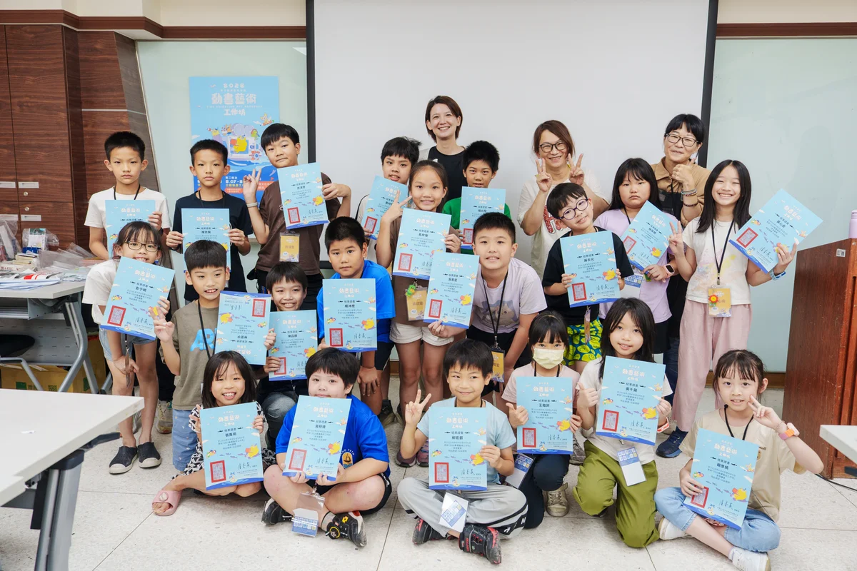 孩子用香蕉與太陽餅說故事　台中國際動畫影展工作坊收課