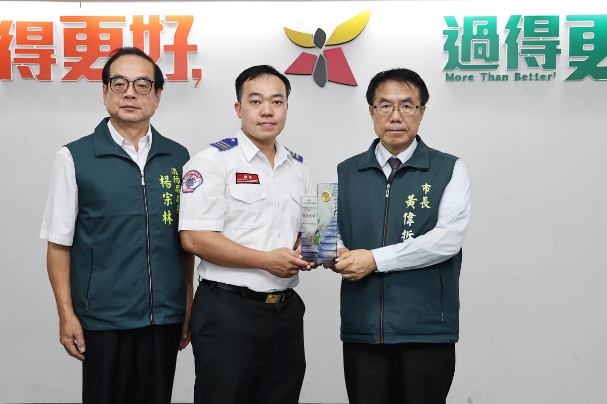王健宇獲全國救護技術員特優獎 台南急救成功率突破39%