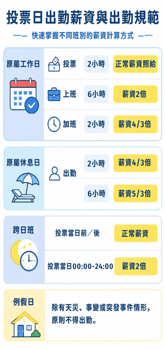 投票日遇上班怎麼辦 花蓮縣府提醒給假給薪規定