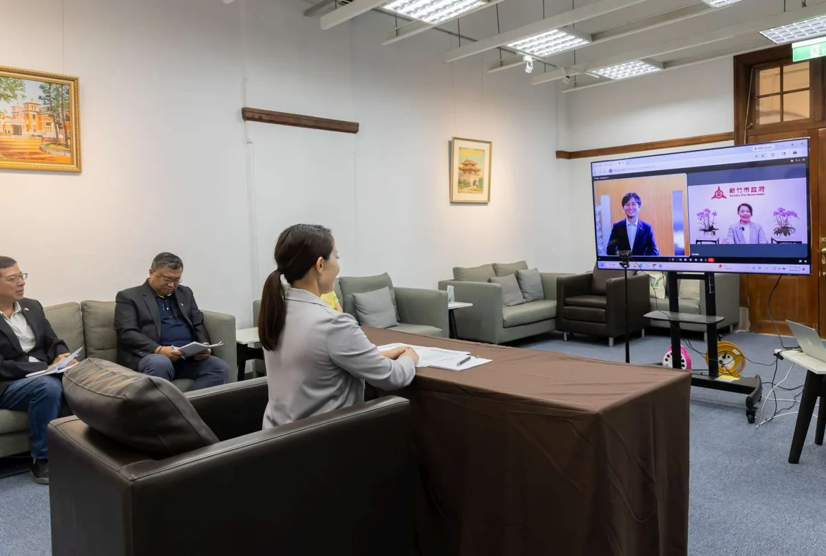 高虹安視訊會晤清山知憲 宮崎市十月將率團訪新竹