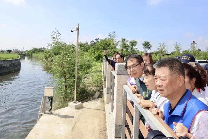 學甲新達抽水站完工　黃偉哲：豪雨來時要讓地方少淹一點