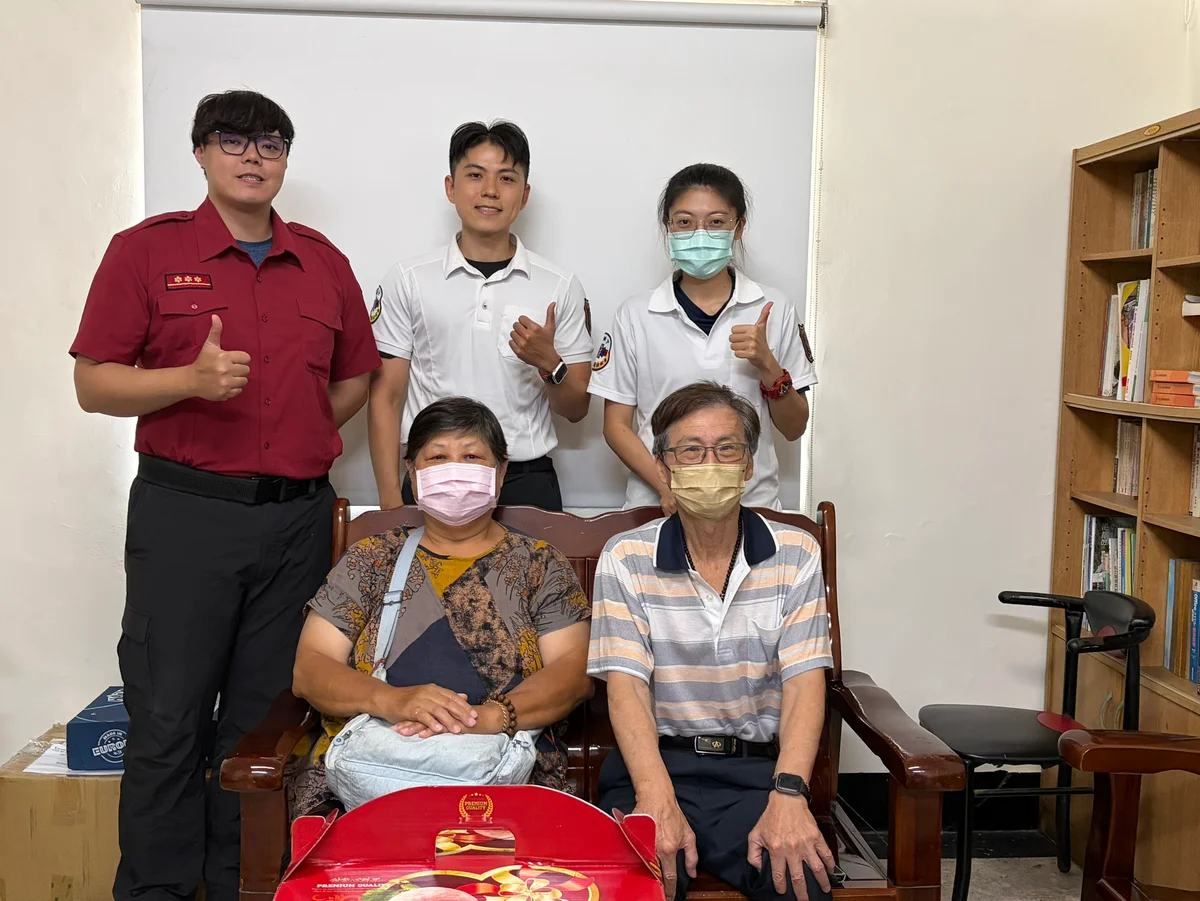 他康復後親自走進消防隊 高雄十全分隊救回OHCA患者