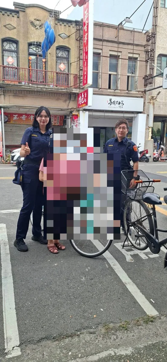 忘了回家的路 鹿港警在中山路尋回牽車老翁