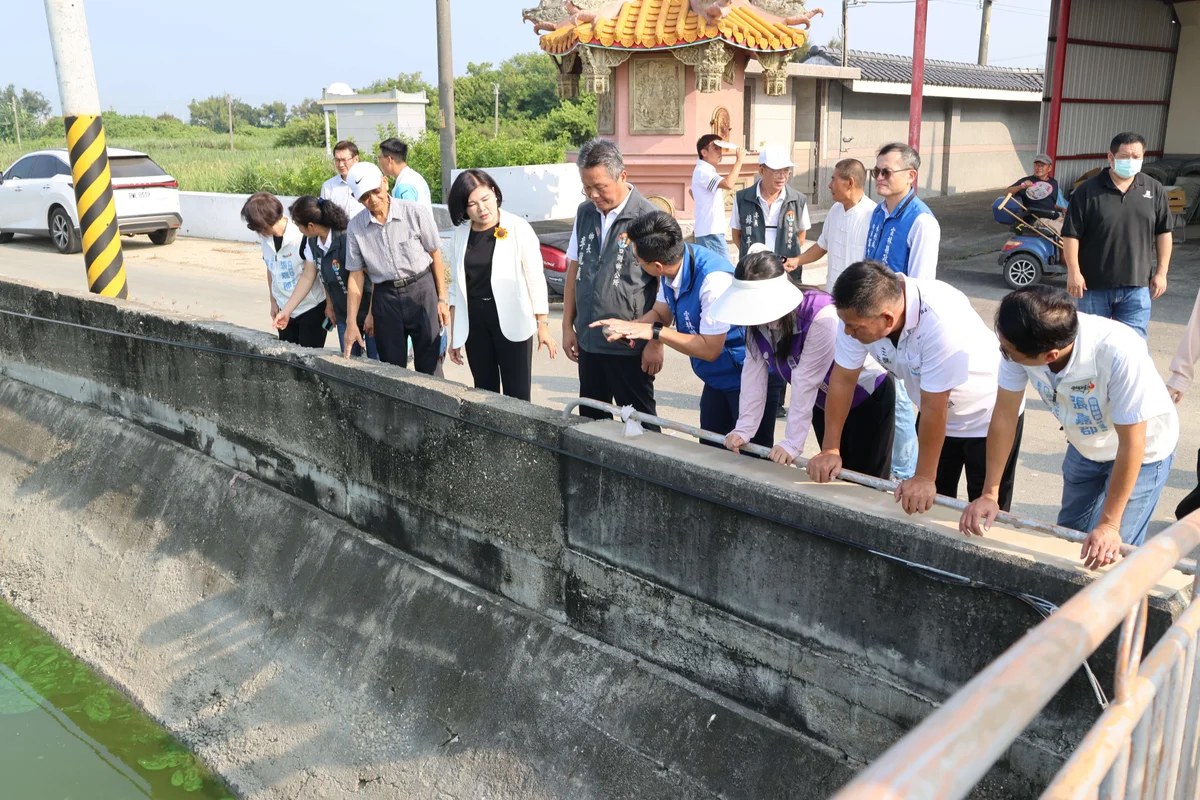 口湖外埔大排護岸老舊滲水 縣府規劃四百萬元改善