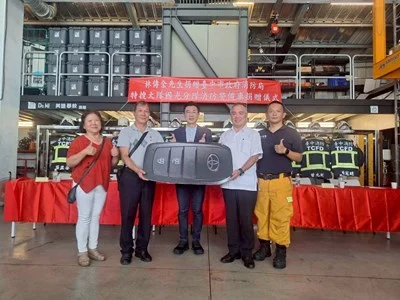 林傳全捐消防警備車給台中消防 國光分隊救災添機動力