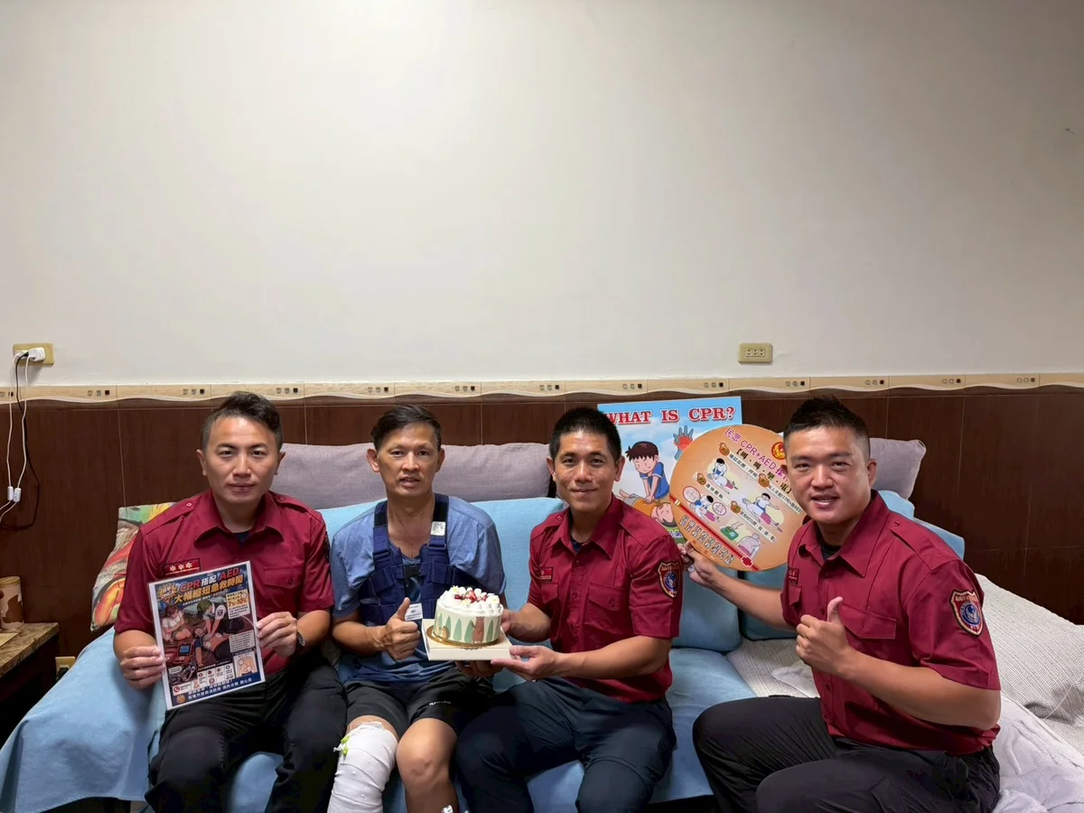 湖內球場一人突倒地 球友先做CPR助消防搶回一命