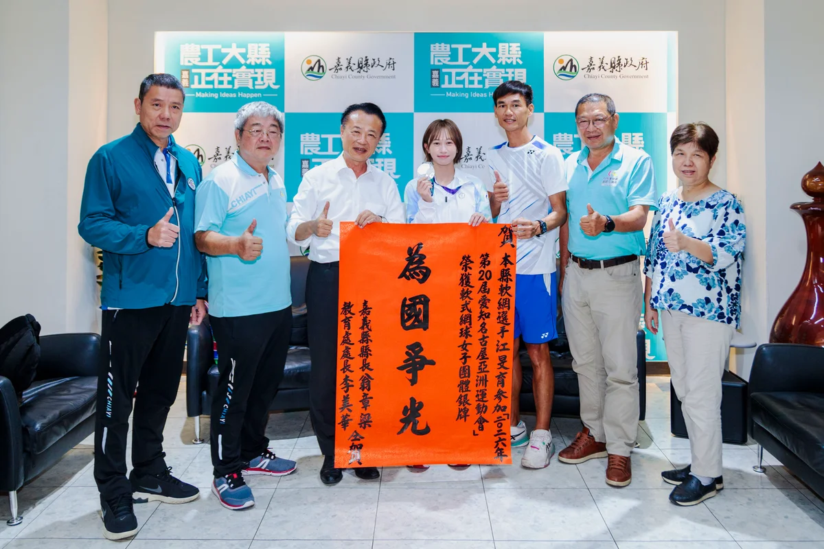 大林江旻育首戰亞運摘銀　翁章梁頒三十萬元獎勵金