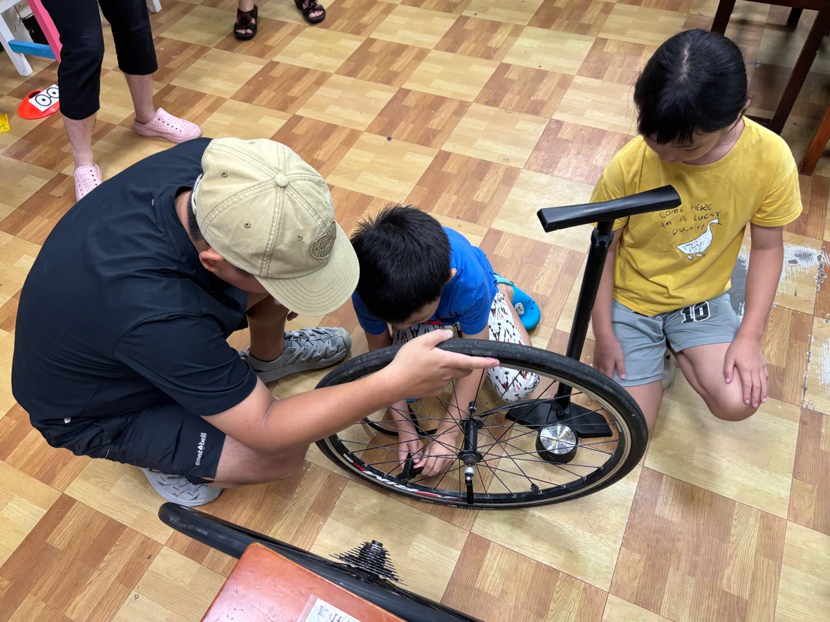 童車太小別急著收起來　台南青年用健檢媒合讓它再上路