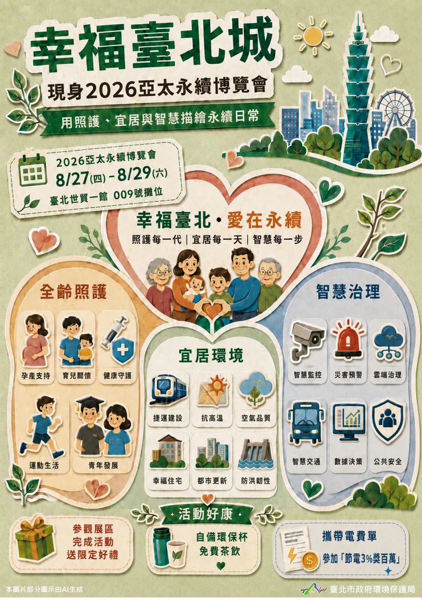 自備環保杯到世貿　幸福臺北城邀市民喝飲料看永續