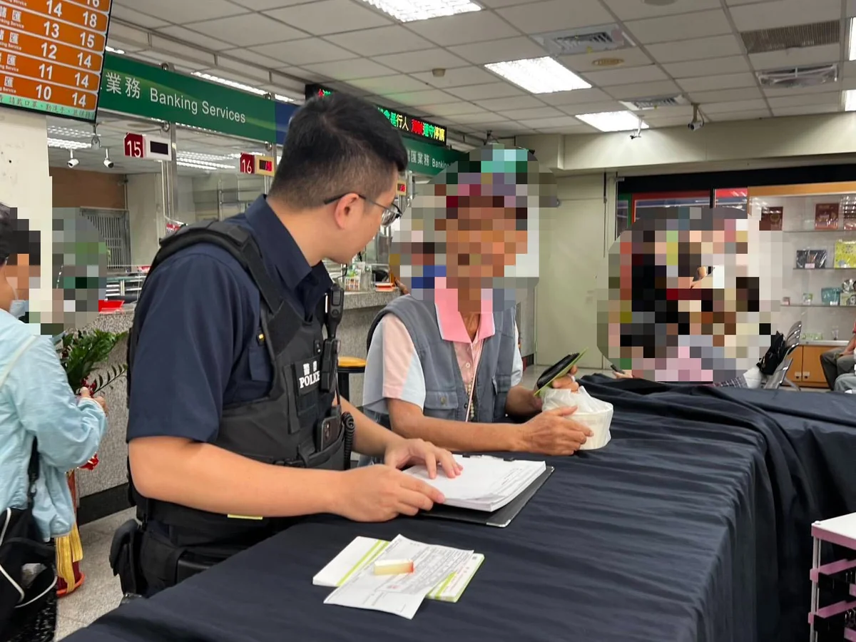 「師兄」稱捐款能添福報 員林警攔下10萬元提領