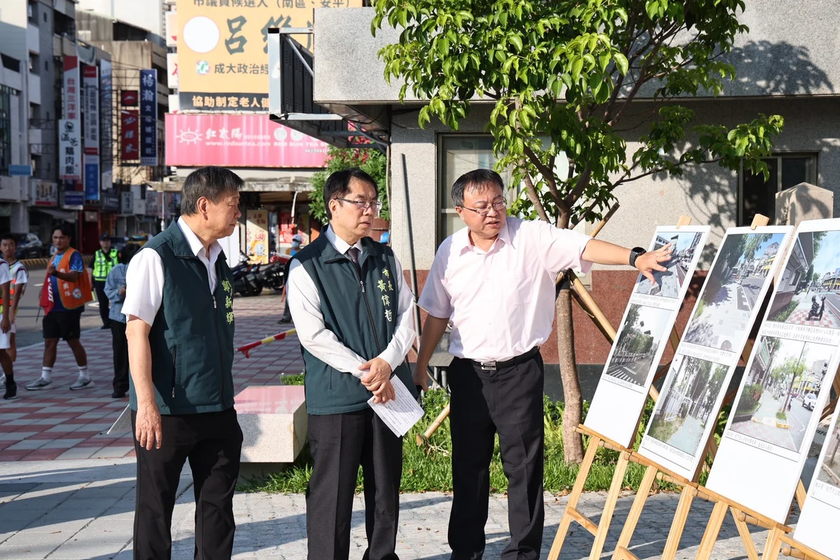 民德國中西門路步道完工 學生不必再和車輛搶路
