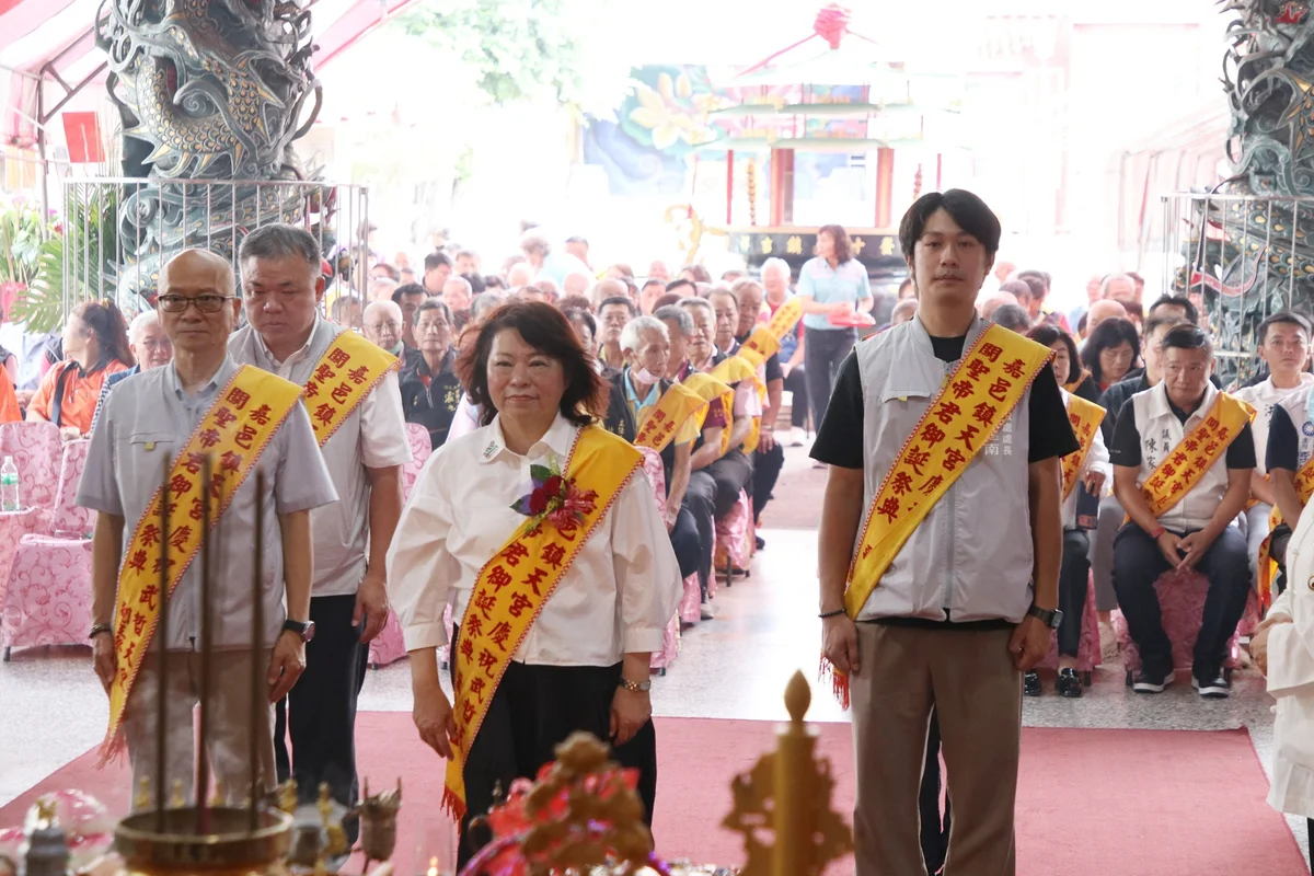 嘉邑鎮天宮祝壽關聖帝君　黃敏惠主祭祈願嘉義平安