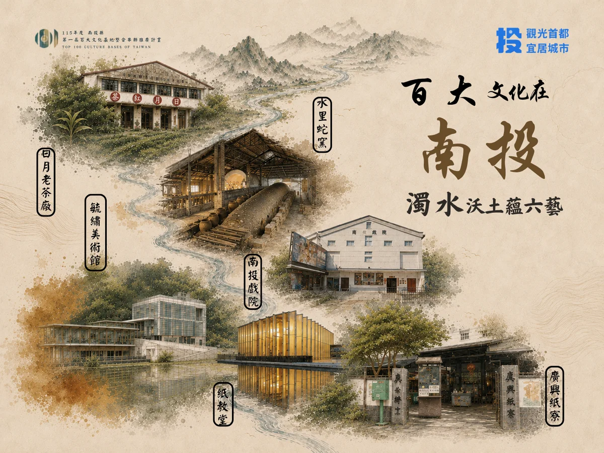 六座文化基地串起南投故事 濁水沃土遊程九月開走