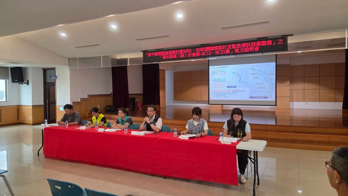 捷運藍線施工前先盤點樹木 沙鹿1322株將逐株評估