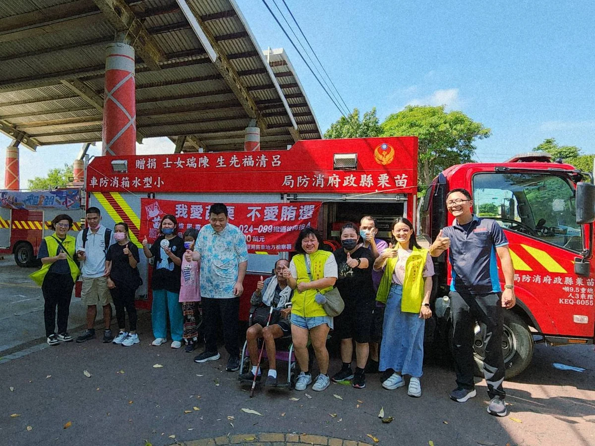 從圖示到防護動作 後龍分隊為身障長照學員說防災
