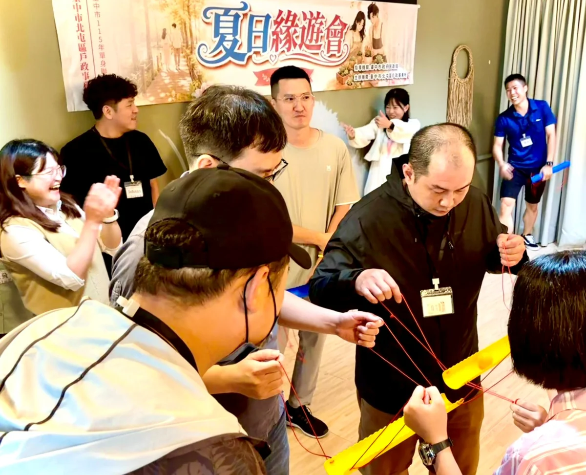 北屯山林牽起夏日緣分 39名單身男女配對18對