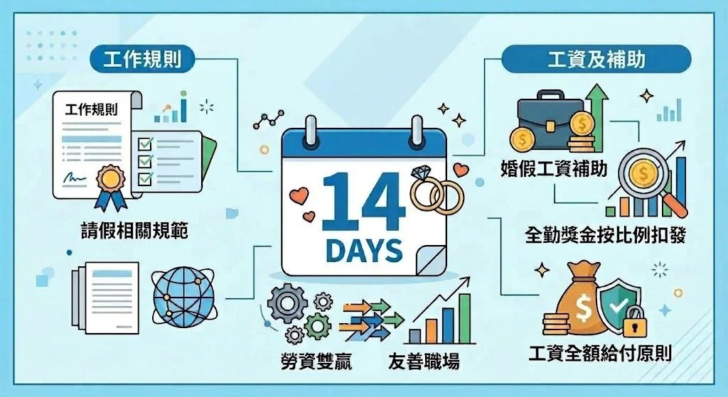 婚假增至14日上路 竹縣提醒企業同步更新規章