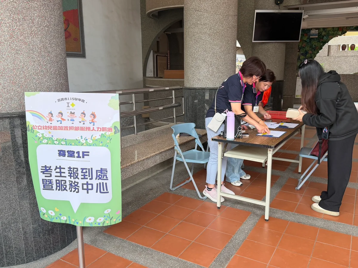 嘉義公幼延長照顧補人力 8月6日大同國小公開分發