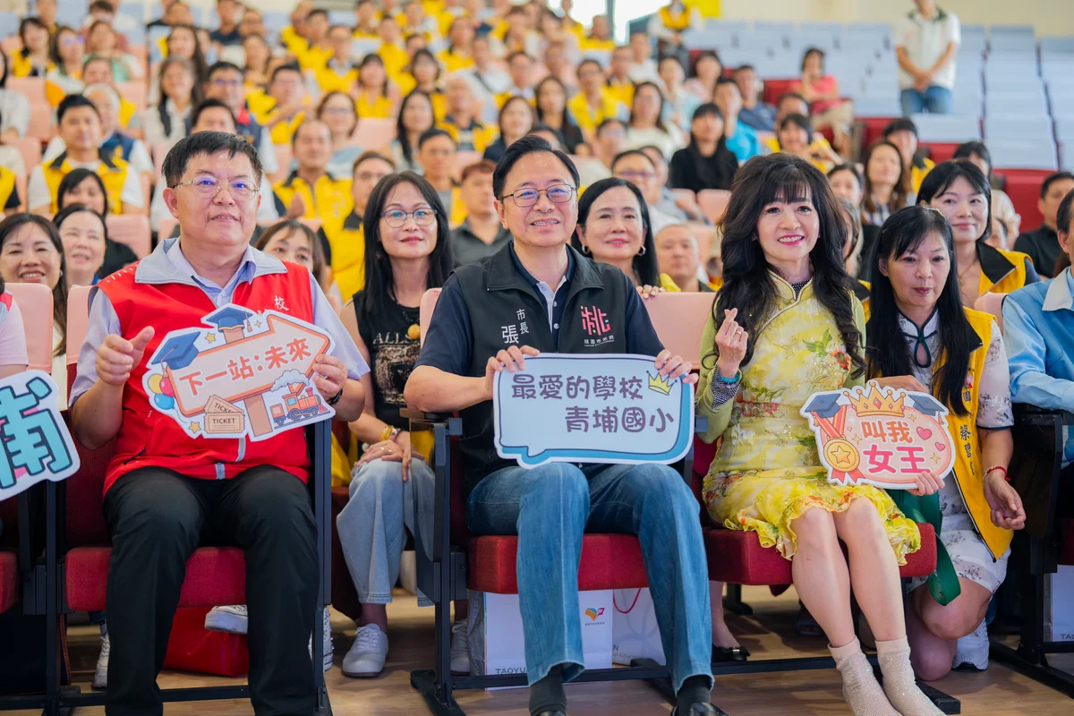 家長會長走進青埔國小 張善政談桃園教育兩條路