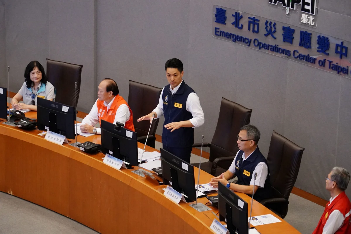 從應變中心到內湖、南港 蔣萬安檢視災害防救演習