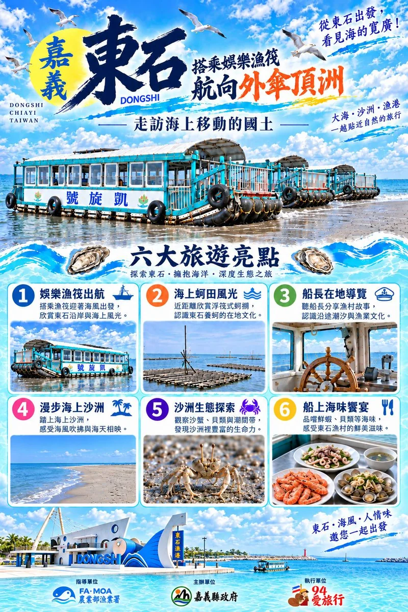 搭漁筏吹海風賞候鳥 嘉義海線秋冬遊程開跑