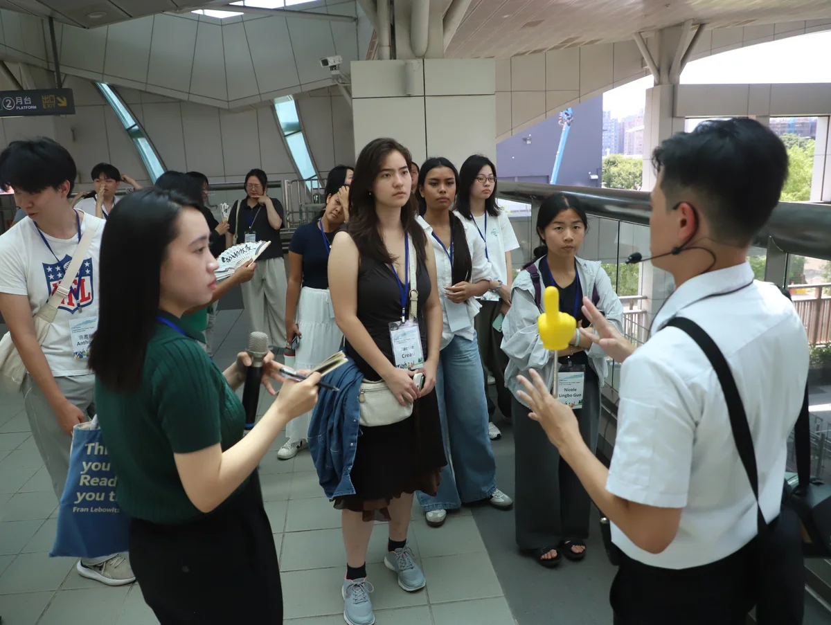 從北屯機廠看見綠線運作 國際實習生為台中捷運提案取材