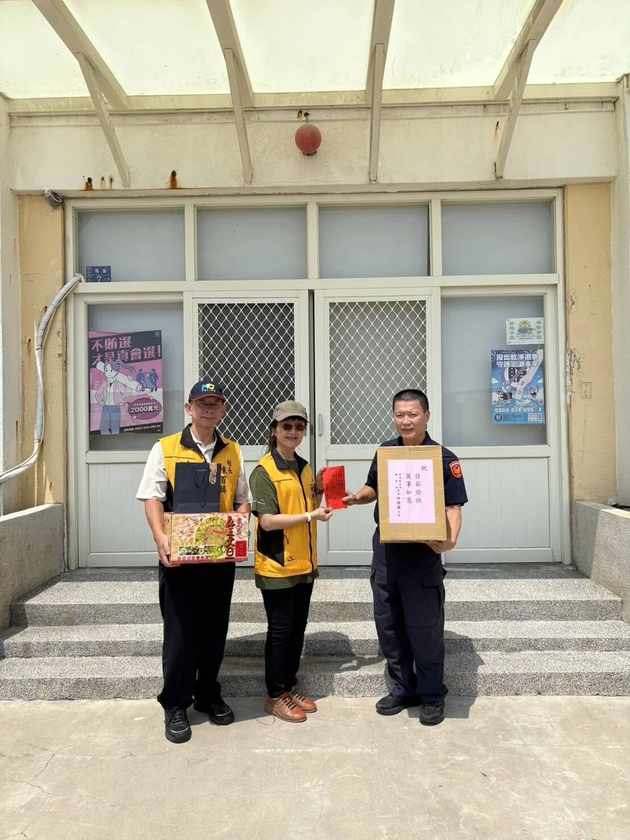 中秋心意送到虎井桶盤 澎警慰勉離島駐勤員警