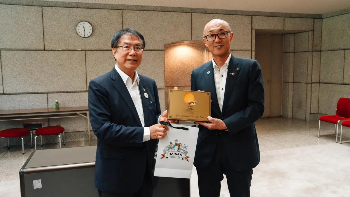 黃偉哲拜會埼玉縣議會 邀日本朋友11月來臺南逛旅展