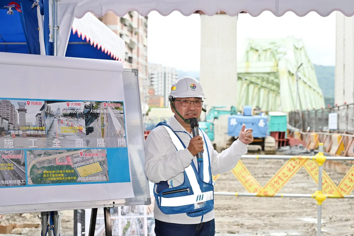 汐東線同興路工區完成118支基樁 侯友宜:朝2032年完工邁進